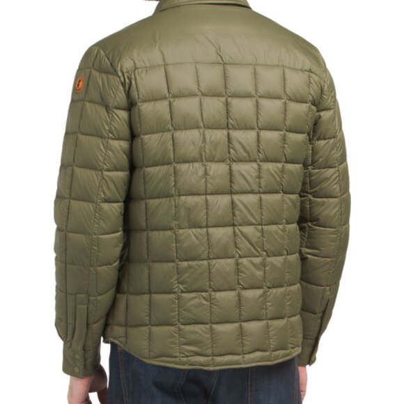 NEW SAVE THE DUCK Titan Quilted Jacket Dusty Olive for men 864mtn - Picture 6 of 7